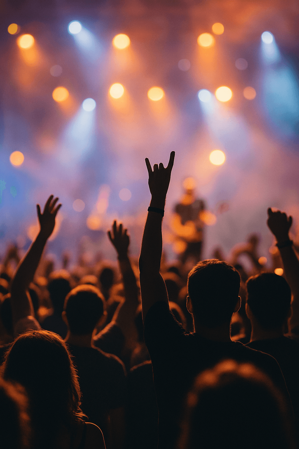 Crowd enjoying a live performance